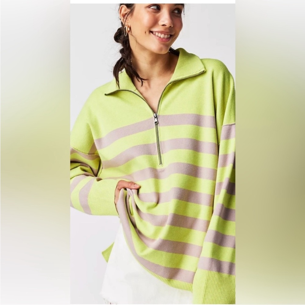 Free people coastal zip sweater